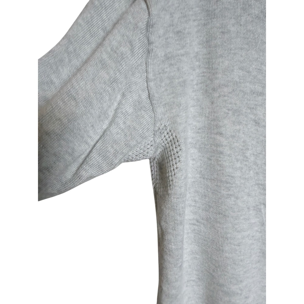 Athleta Gray Cardigan S/XS V Neck Button Front Minimalist Teacher Travel - Picture 7 of 10